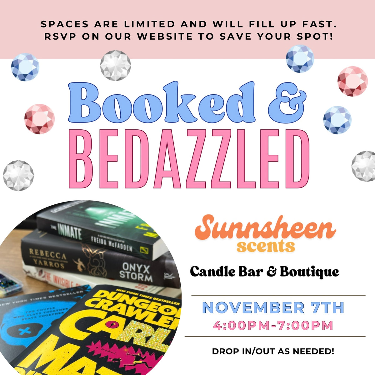 Booked & Bedazzled | Event Tickets (Nov. 7th)